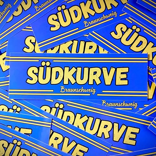Fan-Kultur Xperience 100x Braunschweig Sticker/Aufkleber 'Südkurve'/ Fußball Fanartikel/ 14,8x5,0 cm/PVC/wetterfest Fan-Kultur Xperience 100x Braunschweig Sticker/Aufkleber 'Südkurve'/ Fußball Fanartikel/ 14,8x5,0 cm/PVC/wetterfest von Fan-Kultur Xperience