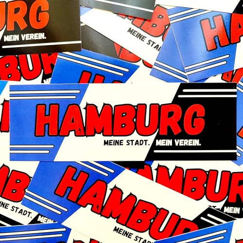 Fan-Kultur Xperience 100x Hamburg Sticker/Aufkleber 'Mein Verein'/ Hansestadt/Fußball Fanartikel/ 14,8x5,0 cm/PVC/wetterfest Fan-Kultur Xperience 100x Hamburg Sticker/Aufkleber 'Mein Verein'/ Hansestadt/Fußball Fanartikel/ 14,8x5,0 cm/PVC/wetterfest von Fan-Kultur Xperience