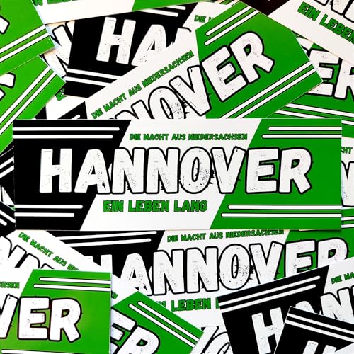 Fan-Kultur Xperience 100x Hannover Sticker/Aufkleber 'Ein Leben lang'/ Fußball Fanartikel/ 14,8x5,0 cm/PVC/wetterfest Fan-Kultur Xperience 100x Hannover Sticker/Aufkleber 'Ein Leben lang'/ Fußball Fanartikel/ 14,8x5,0 cm/PVC/wetterfest von Fan-Kultur Xperience
