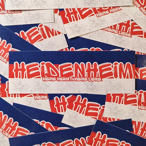 Fan-Kultur Xperience 100x Heidenheim Sticker/Aufkleber 'Meine Liebe'/ Fußball Fanartikel/ 14,8x5,0 cm/PVC/wetterfest Fan-Kultur Xperience 100x Heidenheim Sticker/Aufkleber 'Meine Liebe'/ Fußball Fanartikel/ 14,8x5,0 cm/PVC/wetterfest von Fan-Kultur Xperience