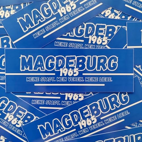 Fan-Kultur Xperience 100x Magdeburg Sticker/Aufkleber '1965' #1/ Fußball Fanartikel/ 14,8x5,0 cm/PVC/wetterfest Fan-Kultur Xperience 100x Magdeburg Sticker/Aufkleber '1965' #1/ Fußball Fanartikel/ 14,8x5,0 cm/PVC/wetterfest von Fan-Kultur Xperience