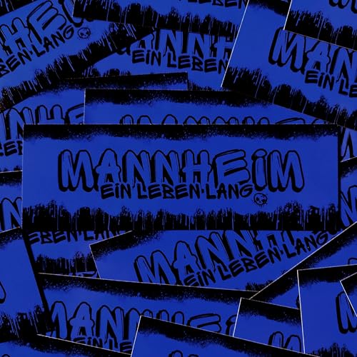 Fan-Kultur Xperience 100x Mannheim Sticker/Aufkleber 'Ein Leben lang'/ Fußball Fanartikel/ 14,8x5,0 cm/PVC/wetterfest Fan-Kultur Xperience 100x Mannheim Sticker/Aufkleber 'Ein Leben lang'/ Fußball Fanartikel/ 14,8x5,0 cm/PVC/wetterfest von Fan-Kultur Xperience
