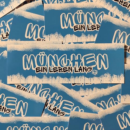 Fan-Kultur Xperience 100x München Sticker/Aufkleber 'Ein Leben lang'/ 14,8x5,0 cm/PVC/wetterfest Fan-Kultur Xperience 100x München Sticker/Aufkleber 'Ein Leben lang'/ 14,8x5,0 cm/PVC/wetterfest von Fan-Kultur Xperience