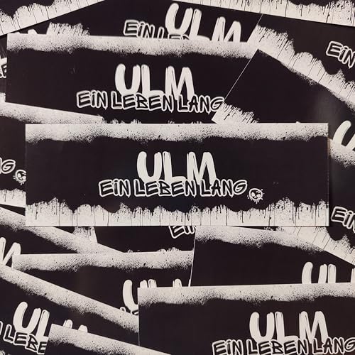 Fan-Kultur Xperience 100x Ulm Sticker/Aufkleber 'Ein Leben lang'/ Fußball Fanartikel/ 14,8x5,0 cm/PVC/wetterfest Fan-Kultur Xperience 100x Ulm Sticker/Aufkleber 'Ein Leben lang'/ Fußball Fanartikel/ 14,8x5,0 cm/PVC/wetterfest von Fan-Kultur Xperience