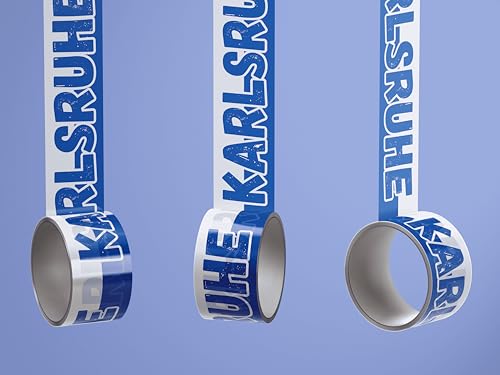 Karlsruhe Klebeband/Fußball Fanartikel/PVC-Klebebandrolle - neu - 50 mm x 60 m - wetterfest Karlsruhe Klebeband/Fußball Fanartikel/PVC-Klebebandrolle - neu - 50 mm x 60 m - wetterfest von Fan-Kultur Xperience