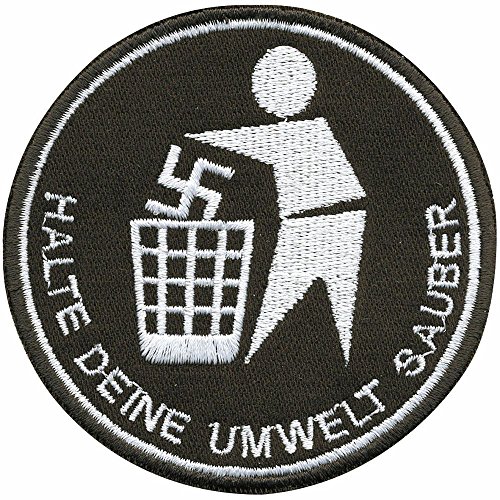 AUFNÄHER - Gegen Rechts - Halte Deine Umwelt sauber - 01826 Gr. ca. 6cm AUFNÄHER - Gegen Rechts - Halte Deine Umwelt sauber - 01826 Gr. ca. 6cm von Fan-O-Menal