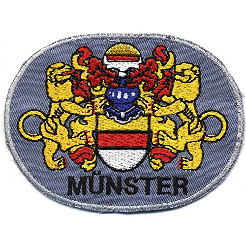 AUFNÄHER - Wappen - MÜNSTER - 01729 - Gr. ca. 9,5 x 7 cm - Patches Stick Applikation von Fan-O-Menal