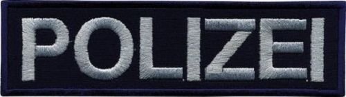 Aufnäher Applikation Patches - Polizei - 00413/1 ca. 9cm x 2,7cm von Fan-O-Menal