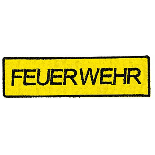 Aufnäher Patches - Feuerwehr - 04072 gelb - Gr. ca. 11cm x 3cm von Fan-O-Menal