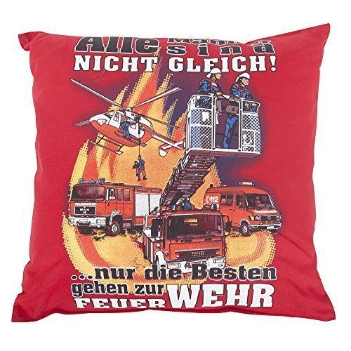 Fan-O-Menal Kissen gefüllt mit vielfarbigem Druck - Feuerwehr - ca. 40 x 40 cm - 11616 - Dekokissen Autokissen Fan-O-Menal Kissen gefüllt mit vielfarbigem Druck - Feuerwehr - ca. 40 x 40 cm - 11616 - Dekokissen Autokissen von Fan-O-Menal