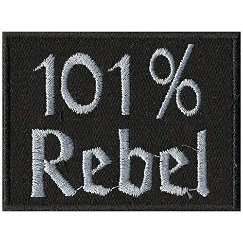 AUFNÄHER -101 per Cent Rebel - 06148 - Gr. ca. 8 x 6,5 cm - Patches Stick Applikation AUFNÄHER -101 per Cent Rebel - 06148 - Gr. ca. 8 x 6,5 cm - Patches Stick Applikation von Fan-Omenal