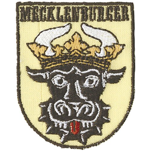 AUFNÄHER - Aufnähwappen - Mecklenburger - 00816 - Gr. ca. 5 x 6 cm - Patches Stick Applikation von Fan-Omenal