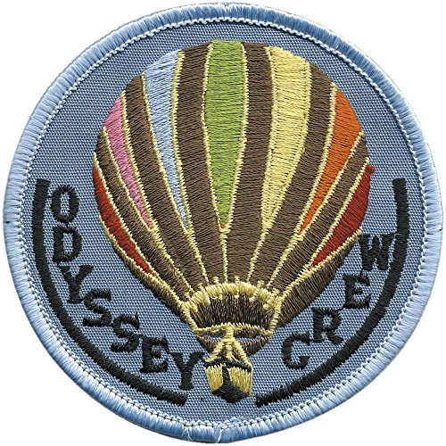AUFNÄHER"Ballonfahrt Odyssey Crew" NEU (04986) Gr. 7,5cm - Stick Patches Applikation Motivstick - Ballonfahrt Luftfahrt von Fan-Omenal