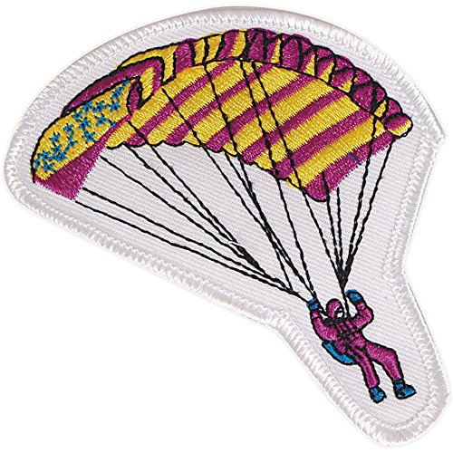 AUFNÄHER"Fallschirmspringer" NEU Gr. ca. 7,5cm x 9cm (04643) Stick Patches Applikation von Fan-Omenal