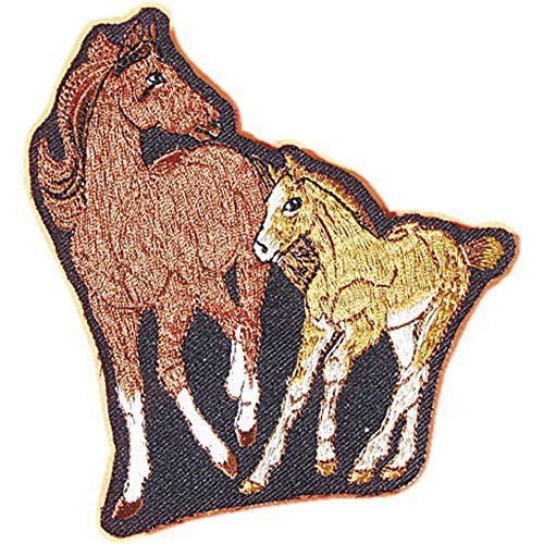 Aufnäher - Pferd mit Fohlen - 04762 - Gr. ca. 10 x 10,5 cm - Patches Stick Applikation Aufnäher - Pferd mit Fohlen - 04762 - Gr. ca. 10 x 10,5 cm - Patches Stick Applikation von Fan-Omenal