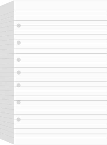 Lind Füllpapier für 3-Ring- oder 7-Ring-Mini-Ordner, 14 x 21,6 cm, 300 Blatt, 7-Loch, Weiß Lind Füllpapier für 3-Ring- oder 7-Ring-Mini-Ordner, 14 x 21,6 cm, 300 Blatt, 7-Loch, Weiß von Fan&Ran