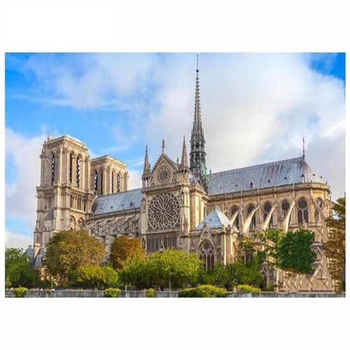 DIY Diamant Painting Bilder, 5D Diamond Painting Set, Schloss Notre Dame Paris Vollbohrer Diamond Art Painting Kits,Diamant Malerei Bilder Nach Zahlen,für Wand Art Dekor 30x40cm DIY Diamant Painting Bilder, 5D Diamond Painting Set, Schloss Notre Dame Paris Vollbohrer Diamond Art Painting Kits,Diamant Malerei Bilder Nach Zahlen,für Wand Art Dekor 30x40cm von FanSee