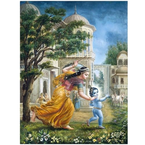 FanSee Diamond Painting,Diamant Painting Bilder, Religionen Krishna 5D Diamant Painting Kit,DIY Diamant Malerei Kits Voller Strass Stickerei Diamant Malerei Kunsthandwerk Wand Décor 40x50cm FanSee Diamond Painting,Diamant Painting Bilder, Religionen Krishna 5D Diamant Painting Kit,DIY Diamant Malerei Kits Voller Strass Stickerei Diamant Malerei Kunsthandwerk Wand Décor 40x50cm von FanSee