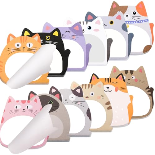 Haftnotizen mit niedlicher Katze, selbstklebend, für Lehrer, Klassenzimmer, 720 Blatt, Notizblöcke, Seitenmarkierungen, Flaggen, Zuhause, Büro, Schulbedarf, 24 Stück Haftnotizen mit niedlicher Katze, selbstklebend, für Lehrer, Klassenzimmer, 720 Blatt, Notizblöcke, Seitenmarkierungen, Flaggen, Zuhause, Büro, Schulbedarf, 24 Stück von Fancy Land