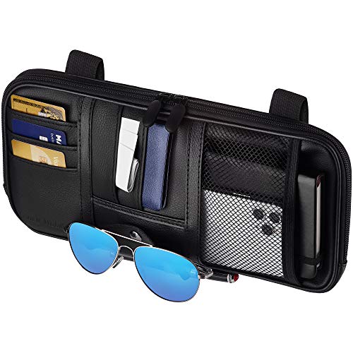 Fancy Mobility Auto Sonnenblende Organizer Auto SUV & LKW Innenraum Zubehör Magnetverschluss für Brillenhalter und volle Länge horizontale Taschen Ermöglicht sicheres Fahren 12.2 x 6.1 Zoll Schwarz Fancy Mobility Auto Sonnenblende Organizer Auto SUV & LKW Innenraum Zubehör Magnetverschluss für Brillenhalter und volle Länge horizontale Taschen Ermöglicht sicheres Fahren 12.2 x 6.1 Zoll Schwarz von Fancy Mobility