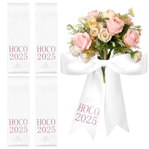 Fanfanwin Hoco 2025 Seidenband für die Heimkehr, 7,6 x 106,7 cm, Flamingo-Rosa, 4 Stück Fanfanwin Hoco 2025 Seidenband für die Heimkehr, 7,6 x 106,7 cm, Flamingo-Rosa, 4 Stück von Fanfanwin