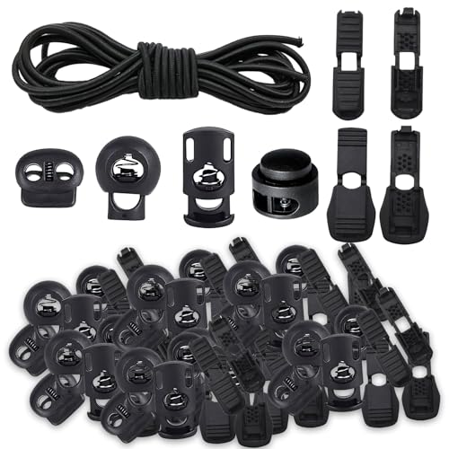 10m Elastische Gummischnur 3mm, Gummiband Rund Schnur Elastische Gummiseil mit 40 Kordelstopper Kordelklemme 40 Kordelstopper, Doppel-Loch Kordelstopper, für Rucksack, Wäscheleinen, Schnürsenkel 10m Elastische Gummischnur 3mm, Gummiband Rund Schnur Elastische Gummiseil mit 40 Kordelstopper Kordelklemme 40 Kordelstopper, Doppel-Loch Kordelstopper, für Rucksack, Wäscheleinen, Schnürsenkel von FangBoJie