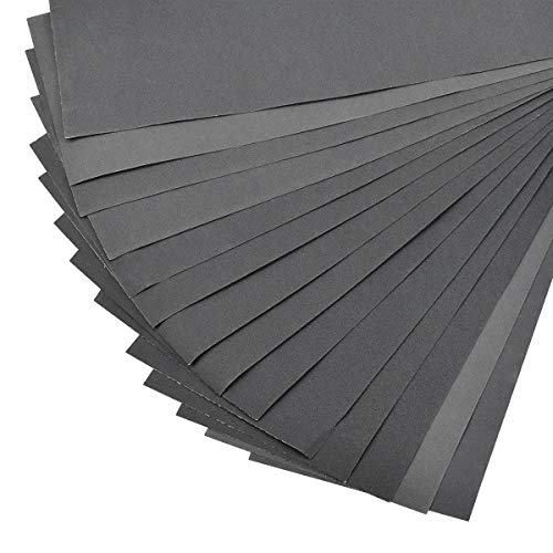 14 Stk Schleifpapier, Sandpapier Schleifmittel Schmirgelpapier Set, Nass & Trocken Fein Handschleifpapier Körnung 400 bis 2000, Wasserschleifpapier Nassschleifpapier für Metall Polieren Holz Auto 14 Stk Schleifpapier, Sandpapier Schleifmittel Schmirgelpapier Set, Nass & Trocken Fein Handschleifpapier Körnung 400 bis 2000, Wasserschleifpapier Nassschleifpapier für Metall Polieren Holz Auto von Fangehong