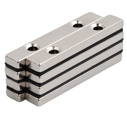 8 Stück Stark Neodym Viereckig Ziegel Magnete, Neodym Magnete Extra Stark, Magneten Schraubbar Flach, Magnete mit Loch Magnetverschluss, Rechteckmagnete für DIY Bauhandwerk Büro (60×10×5mm) 8 Stück Stark Neodym Viereckig Ziegel Magnete, Neodym Magnete Extra Stark, Magneten Schraubbar Flach, Magnete mit Loch Magnetverschluss, Rechteckmagnete für DIY Bauhandwerk Büro (60×10×5mm) von Fangehong