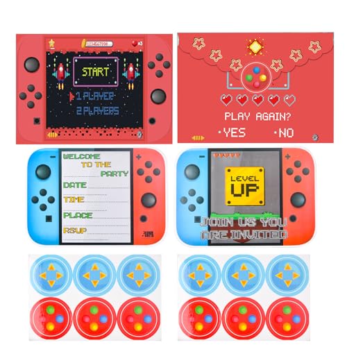 Fangehong 12 Stücke Einladungskarten Kindergeburtstag Gamer, Partyeinladungen für Kinder, Motiv Einladungskarten, Videospiel Party Einladung, Einladungen mit Umschlägen Ausfüllen, 150x100mm Fangehong 12 Stücke Einladungskarten Kindergeburtstag Gamer, Partyeinladungen für Kinder, Motiv Einladungskarten, Videospiel Party Einladung, Einladungen mit Umschlägen Ausfüllen, 150x100mm von Fangehong