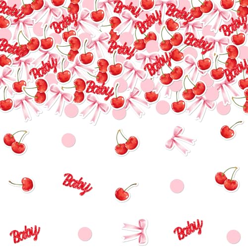 Fangleland 200 Stück Kirschschleife Babyparty Konfetti Baby Glitzer Papier Konfetti Rosa Kokette Tisch Geschlecht Enthüllung Dekoration Supplies Fangleland 200 Stück Kirschschleife Babyparty Konfetti Baby Glitzer Papier Konfetti Rosa Kokette Tisch Geschlecht Enthüllung Dekoration Supplies von Fangleland