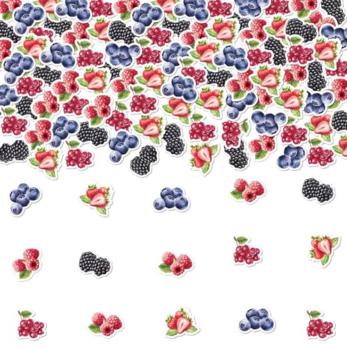 Fangleland Buntes Beeren-Konfetti, süße Obst-Elemente, Tischkonfetti für Babyparty, Geburtstag, tropische Party-Dekoration, Zubehör für Mädchen und Jungen, 200 Stück Fangleland Buntes Beeren-Konfetti, süße Obst-Elemente, Tischkonfetti für Babyparty, Geburtstag, tropische Party-Dekoration, Zubehör für Mädchen und Jungen, 200 Stück von Fangleland