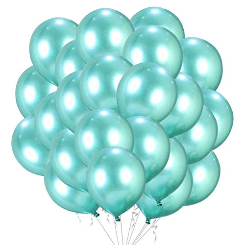 50 Stück Grün Metallic Luftballons für Party glänzende Grün Latex Luftballons für Geburtstag Hochzeit Verlobung Jubiläum Baby Shower Festival Picknick Abschluss Weihnachten oder jede Party Dekoration von Fangoo