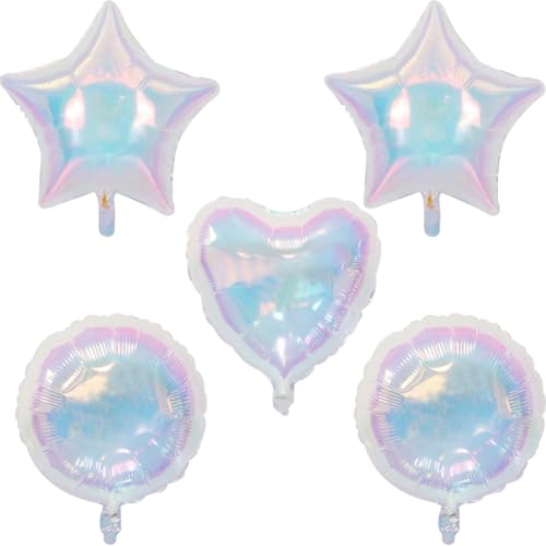 Fangxuee 24 Stück Transparente -Folienballons mit Stern und, Helium-Luftballons für Kinder und Erwachsene, Geburtstag, Hochzeit, Babyparty-Dekoration Fangxuee 24 Stück Transparente -Folienballons mit Stern und, Helium-Luftballons für Kinder und Erwachsene, Geburtstag, Hochzeit, Babyparty-Dekoration von Fangxuee