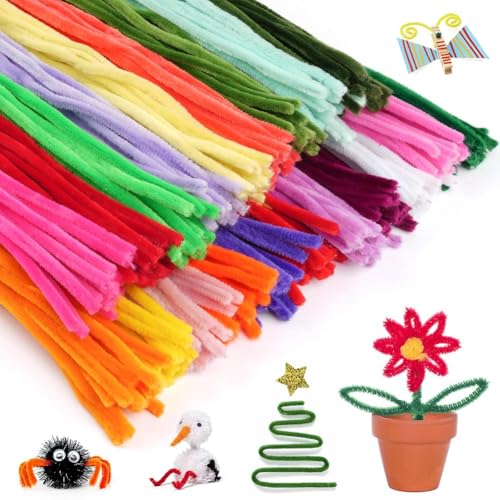 Fangxuee 300 Stcs DIY Multi -Farb -Chenille -Stiele Craft, 20 Pipecleaner für DIY - von Fangxuee