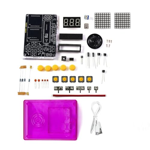 Fangxuee Mini Pixel Spielkonsole Pixel Spielkonsole Produktion Elektronik Löten Produktion Kit Purpur Shell Fangxuee Mini Pixel Spielkonsole Pixel Spielkonsole Produktion Elektronik Löten Produktion Kit Purpur Shell von Fangxuee