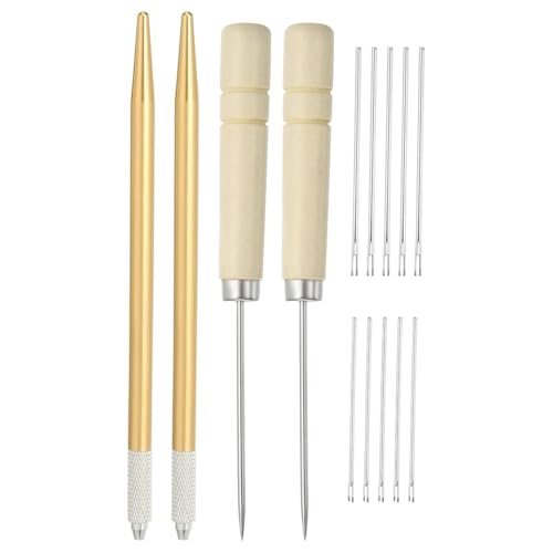 Fangxuee Set zum Entwurzeln Von Puppenhaaren, 0,6 mm/0,8 mm Stricknadeln zum Entwurzeln Von Puppenhaaren mit Holzahlen, Häkelnadeln Fangxuee Set zum Entwurzeln Von Puppenhaaren, 0,6 mm/0,8 mm Stricknadeln zum Entwurzeln Von Puppenhaaren mit Holzahlen, Häkelnadeln von Fangxuee