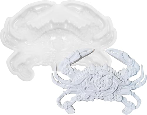Fangzichen 3D-Silikonform in Krabbenform, Wanddekoration, Anhänger, Kristall, Epoxidharz, Gießform, hängende Verzierung (Krabbe) von Fangzichen