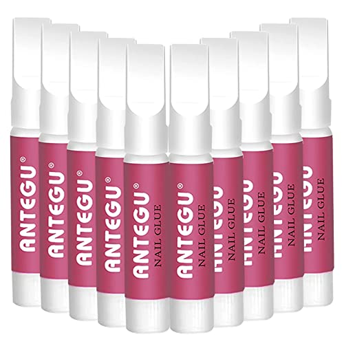 10 Stück Nagelkleber 2g, Tipkleber Extra Stark, Schnell Trocknende Nail Art Kleber Tips für die professionelle Nagelverlängerung künstliche Fingernägel und Nageldesign von Koeay