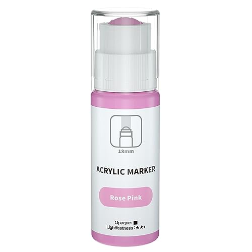 FansArriche Acryl Marker, 18mm Acryl Stifte Jumbo (60 ml), wasserfest Acrylmarker Acryl für Kunst, Leinwand, Metall, Papier, Stein, Acryl Marker, permanente Tinte für langlebige Etiketten von FansArriche