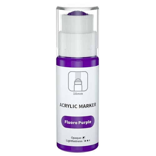 FansArriche Graffiti Marker, 18mm Graffiti Stifte Jumbo (60 ml), wasserfest Acrylmarker Graffiti für Kunst, Leinwand, Metall, Papier, Stein, Acryl Marker, permanente Tinte für langlebige Etiketten von FansArriche