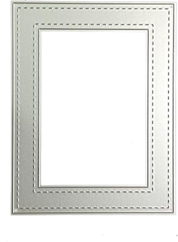 Rechteckige Metall-Stanzformen, Kartenherstellung und Scrapbooking-Vorlagen für selbstgemachte Grußkarten, Prägeschablonen, Hochzeits-/Geburtstagsdekoration (Glückwunsch- und Segen-Designs) von Fansoftiks