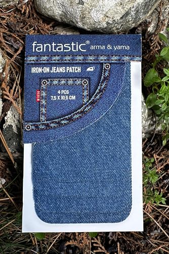 4 Stück hellblaue Jeansflicken zum Aufbügeln für Jeans – langlebige Reparaturflicken für Jeansjacken, Hosen und Kleidung – einfache Stofffixierung ohne Nähen 4 Stück hellblaue Jeansflicken zum Aufbügeln für Jeans – langlebige Reparaturflicken für Jeansjacken, Hosen und Kleidung – einfache Stofffixierung ohne Nähen von Fantastic Arma