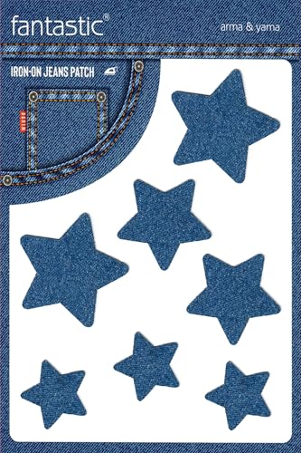 7er-Pack Indigoblauer Stern zum Aufbügeln Denim-Aufnäher für Jeans – langlebiger Reparatur- und dekorativer Aufnäher für Jeansjacken, Hosen und Kleidung – einfache Stoffapplikation ohne Nähen 7er-Pack Indigoblauer Stern zum Aufbügeln Denim-Aufnäher für Jeans – langlebiger Reparatur- und dekorativer Aufnäher für Jeansjacken, Hosen und Kleidung – einfache Stoffapplikation ohne Nähen von Fantastic Arma