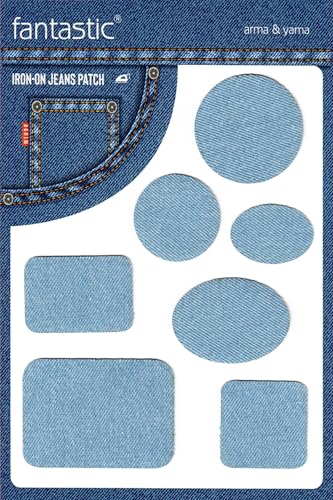 Eisblaue Formen zum Aufbügeln Denim Patch Set für Jeans – langlebige Reparatur- und dekorative Flicken für Jeansjacken, Hosen und Kleidung – einfache Stoffapplikation ohne Nähen Eisblaue Formen zum Aufbügeln Denim Patch Set für Jeans – langlebige Reparatur- und dekorative Flicken für Jeansjacken, Hosen und Kleidung – einfache Stoffapplikation ohne Nähen von Fantastic Arma