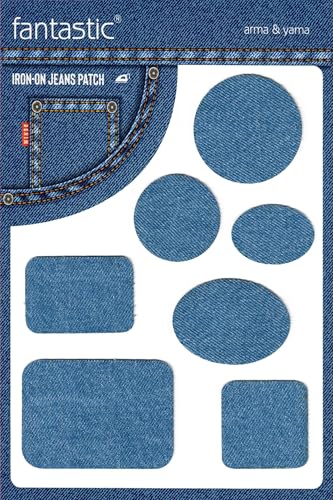 Hellblaue Formen zum Aufbügeln Denim Patch Set für Jeans – langlebige Reparatur- und dekorative Flicken für Jeansjacken, Hosen und Kleidung – einfache Stoffapplikation ohne Nähen Hellblaue Formen zum Aufbügeln Denim Patch Set für Jeans – langlebige Reparatur- und dekorative Flicken für Jeansjacken, Hosen und Kleidung – einfache Stoffapplikation ohne Nähen von Fantastic Arma