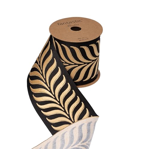 Jacquard-Bordüre mit Blättern, bestickt, 10 cm breit, dekorative Vorhangbordüre für Vorhänge, Polsterung, Kissen, Nähen, Heimdekoration und DIY-Projekte, elegante Stoffbordüre pro Yard (V9, 3,8 Yards) Jacquard-Bordüre mit Blättern, bestickt, 10 cm breit, dekorative Vorhangbordüre für Vorhänge, Polsterung, Kissen, Nähen, Heimdekoration und DIY-Projekte, elegante Stoffbordüre pro Yard (V9, 3,8 Yards) von Fantastic Borders