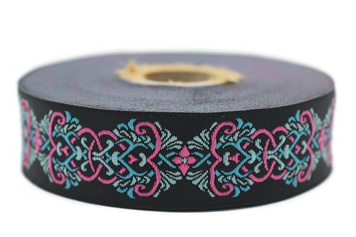 10 Meter 25 mm Rosa und Dunkelblau Jacquardband gewebt mit skandinavischem Muster Rollen Borte Stoffband bestickt Handwerk Kleidung Kurzwaren Hobby Kreativ Dekoration Mittelalter Nähen 25976-V5 10 Meter 25 mm Rosa und Dunkelblau Jacquardband gewebt mit skandinavischem Muster Rollen Borte Stoffband bestickt Handwerk Kleidung Kurzwaren Hobby Kreativ Dekoration Mittelalter Nähen 25976-V5 von Fantastic Kurdele