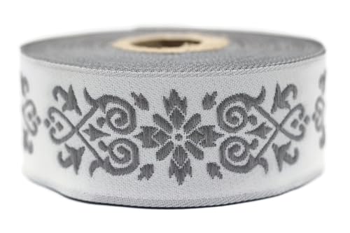 10 Meter 35 mm grau und hellgrau Jacquard-Band gewebt mit keltischem Knotenmuster, Rollen, Band, bestickt, Handwerk, Kleidung, Kurzwaren, Basteln, Dekoration, mittelalterliche Nähte, 35271-V4 10 Meter 35 mm grau und hellgrau Jacquard-Band gewebt mit keltischem Knotenmuster, Rollen, Band, bestickt, Handwerk, Kleidung, Kurzwaren, Basteln, Dekoration, mittelalterliche Nähte, 35271-V4 von Fantastic Kurdele