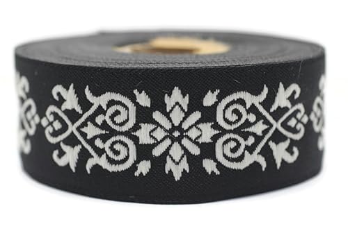 10 Meter 35 mm schwarz und weiß Jacquard-Band gewebt mit keltischem Knotenmuster, Rollen, Borte, bestickt, Handwerk, Kleidung, Kurzwaren, Basteln, Dekoration, mittelalterliche Näharbeit 35271-V9 10 Meter 35 mm schwarz und weiß Jacquard-Band gewebt mit keltischem Knotenmuster, Rollen, Borte, bestickt, Handwerk, Kleidung, Kurzwaren, Basteln, Dekoration, mittelalterliche Näharbeit 35271-V9 von Fantastic Kurdele