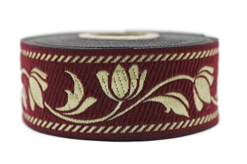 10 Meter Web Borte Webband Jacquardborte Trachtenborte Stickerei Bordeaux 35mm 10 Meter Web Borte Webband Jacquardborte Trachtenborte Stickerei Bordeaux 35mm von Fantastic Kurdele